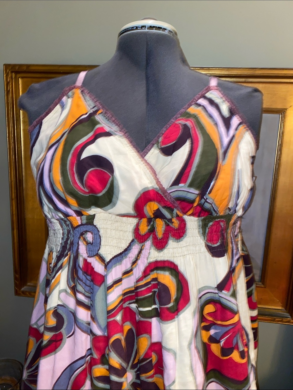 Speed Control NY Women’s Vibrant Floral Sundress with Spaghetti Straps Size 3X - Picture 2 of 11
